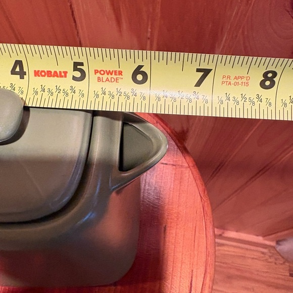 Square Avocado STARBUCKS Collectors 2012 32oz TEA COFFEE Pitcher Ceramic - Picture 8 of 9